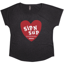 Load image into Gallery viewer, SIP-N-SUP | WOMEN&#39;S FLOWY TEE - NEW BRAUNFELS, TX

