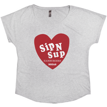 Load image into Gallery viewer, SIP-N-SUP | WOMEN&#39;S FLOWY TEE - NEW BRAUNFELS, TX
